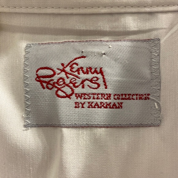 VTG Kenny Rogers Western Collection Karman Pearl Snap Shirt Long Tails Men’s M - Picture 2 of 13